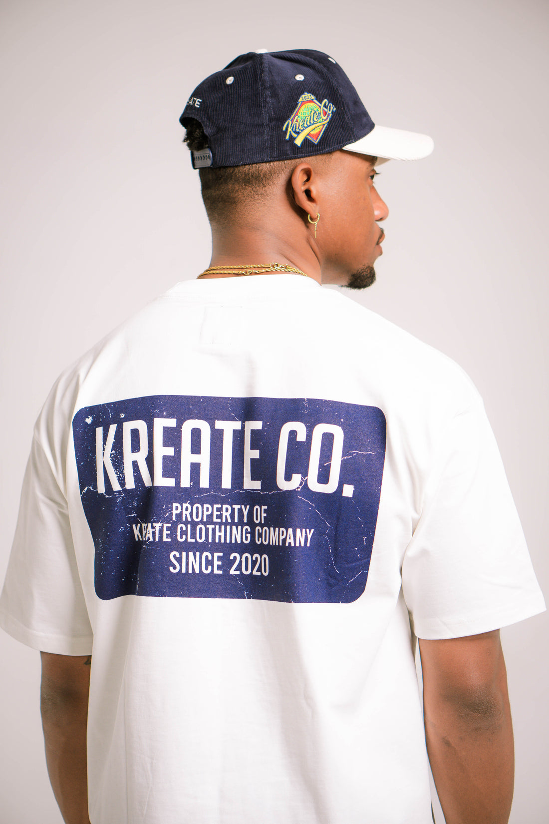 Kreator's Stamp Hat (Navy/Off White Corduroy)