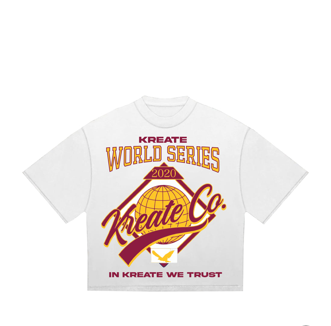 “CYCLONES” WORLD SERIES T-SHIRT (WHITE/MAROON)