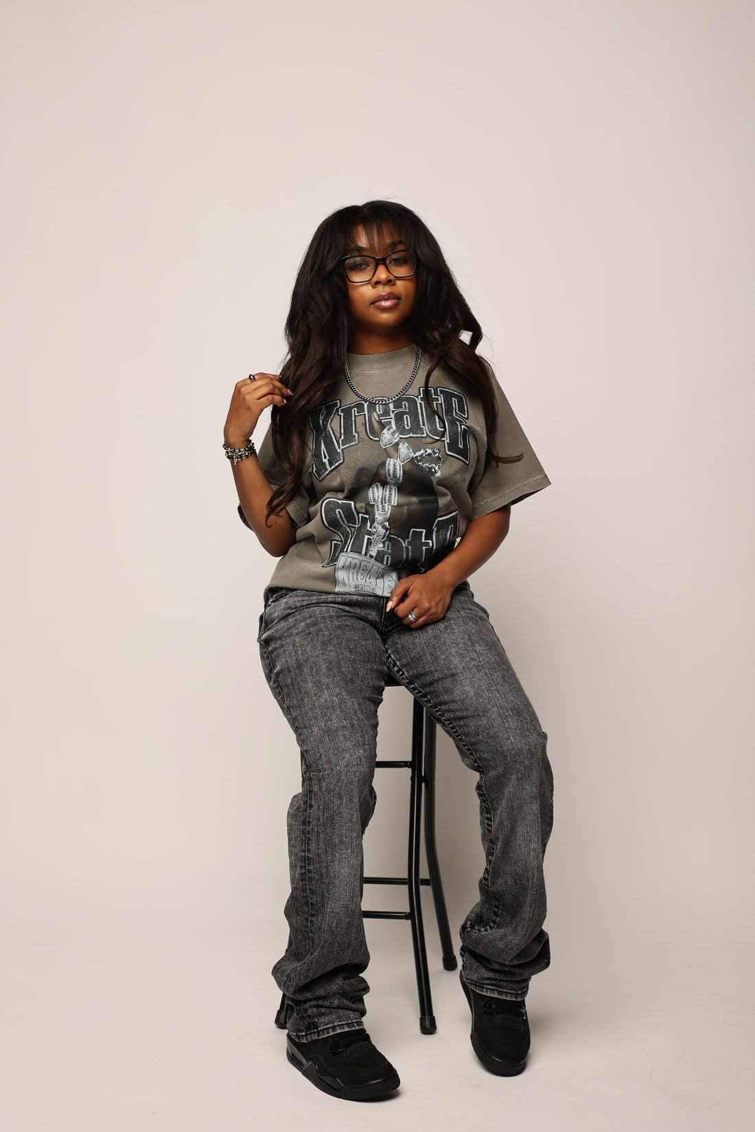 ALL AMERICAN "NIL" T-SHIRT (STEALTH GRAY)