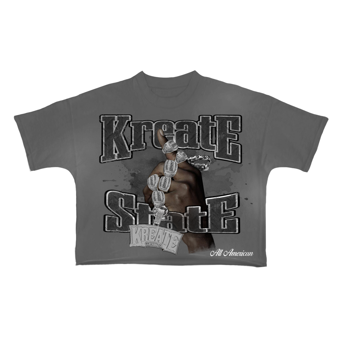 ALL AMERICAN "NIL" T-SHIRT (STEALTH GRAY)