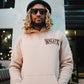 Staple Logo Hoodie- Oatmeal/Brown