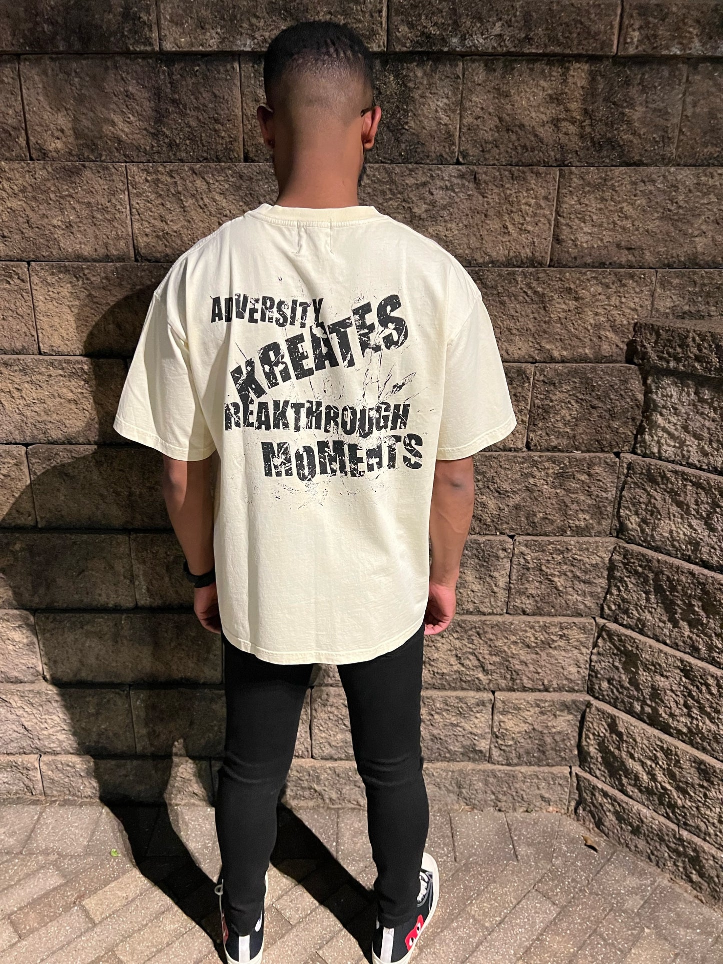 Concrete Adversity T-Shirt (Cream)