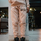 Staple Logo Sweatpants- Oatmeal/Brown